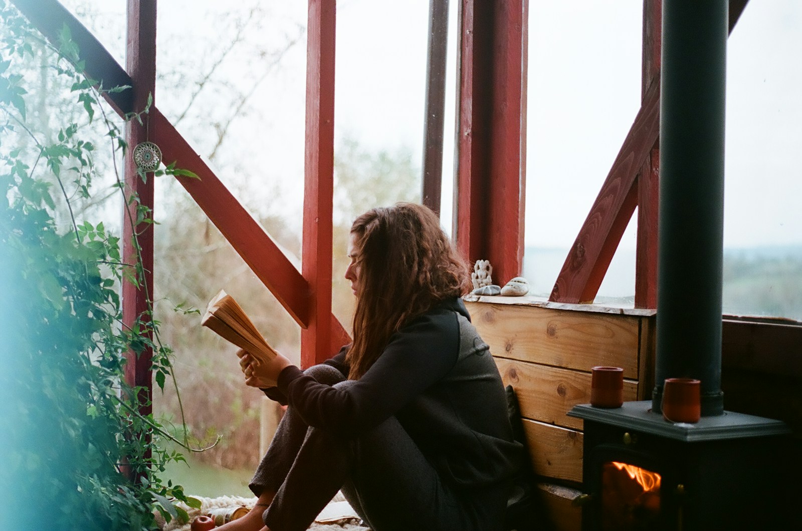 woman in black jacket living a mindful life